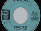 70s Soul 45 TOMMIE YOUNG Hit & Run Lover SOUL POWER HEAR