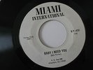 RARE Modern Soul Boogie Miami 45 Bob Poitier - Baby I Need You / Fantasy Lady