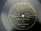 NICE 1901 10 INCH PRE-DOG VICTOR MONARCH 78rpm Record LEAD KINDLY LIGHT Haydn Qt