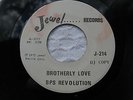 BPS REVOLUTION BROTHERLY LOVE/WALK AROUND HEAVEN (NM-) Soul/Gospel JEWEL J-214,