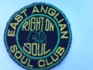 **** 100 % ORIGINAL WY BECAUSE **** NORTHERN SOUL **** CLOTH SEW ON PATCH ****