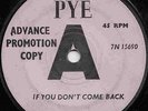 THE TAKERS  IF YOU DONT COME BACK  UK ORIG PROMO ISS  BIG MERSEYBEAT CLASSIC