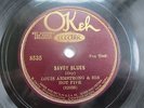 78 RPM RECORD OKEH 8535 LOUIS ARMSTRONG & HIS HOT FIVE