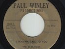 Northern Soul 45 - Creations - I Wan'na Talk To You - Paul Winley - mp3 - rare