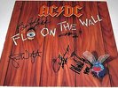AC/DC Fly on the Wall FULLY SIGNED Vinyl LP, Brian Johnson Angus Young AUTOGRAPH