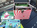 Box full of 18 vintage storybook 45  records + 20 additional 45s - Disney