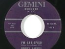 R&B 45 SIDNEY BARNES I'm Satisfied/Wait on Gemini