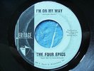 RARE DOO WOP 45 THE FOUR EPICS - I'M ON MY WAY - HERITAGE orig 1962