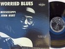 Mississippi John Hurt US LP Worried blues NM Piedmont Black PLP13161 Blues