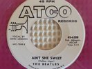 BEATLES Ain't She Sweet  Purple Vinyl ATCO 6308 Promo 45 Tony Sheridan