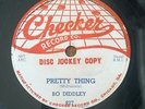 hear BO DIDDLEY Pretty Thing 78 RPM PROMO on Checker 827 very clean WLP Chess