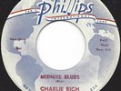 CHARLIE RICH Midnite Blues / Easy Money US 1962 PHILLIPS / SUN R&B Top Audio
