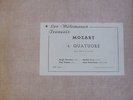 SERGE FOURNIER - MICHEL CRON / MOZART / LES MELOMANES FRANCAIS