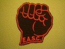 ORIGINAL NORTHERN SOUL PATCH-E.A.S.C BLACK FIST SHAPED-EX CONDITION