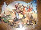 IRON MAIDEN THE TROOPER/ CROSS EYED MARY SOLDIER SHAPED PICTURE DISC EMI RECORDS