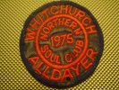 ORIGINAL NORTHERN SOUL PATCH-WHITCHURCH ALL-DAYER N.S CLUB 75-EX CONDITION