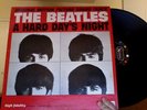 1964 ST Lp album THE BEATLES Hard Days Night I'll CRY 1st press RARE SLICK ERROR