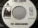 The Ambassadors - I need Someone /Bear With Me Rare Northern Soul 45 NOS MINT