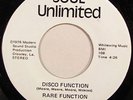 FUNK 45 - RARE FUNCTION - Disco Function / Baby I'm For Real SOUL UNLIMITED 