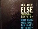 CANNONBALL ADDERLEY Somethin' Else ORIG BLUE NOTE LP 1595 NM