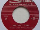 SEEBURG: Stereo Instructions / Demonstration JUKEBOX by CAPITOL 45 scarce HEAR