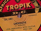 JOEL MNKANDLA AFRICAN GUITAR ZIMBABWE 78 RPM RECORD E+ HEAR