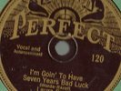 Laura Smith, Wildcats, 7 Years Bad Luck, When a Gator Holler Perfect 120 78 rpm