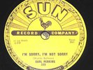 SUN 249 78 rpm  Carl Perkins  