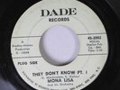 Hear Northern Soul R&B 45 Mona Lisa - They Don'T Know Pt. 1 / They Don'T Know P