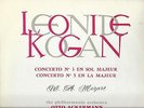LEONID KOGAN Concerto n° 3 & 5 MOZART Rare French COLUMBIA FCX  589 Near Mint