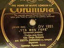 PETER LESCENCO COLUMBIA DV-1221 GIPSY LIFE GYPSY SONGS UK 10'' 78rpm RUSSIAN