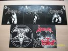VENOM MINT WARHEAD X 3 BLOODLUST IN LEAGUE WITH SATAN SLEEVES ONLY BLACK METAL