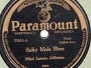 Paramount 12631 Blind Lemon Jefferson BALKY MULE BLUES/MEAN JUMPER clean E-