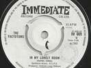 SP - The FACTOTUMS - In my lonely room - UK 1st PRESS - IMMEDIATE IM 009 - EX+