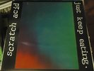 SCRATCH ACID Just Keep Eating LP Rabid Cat noise Jesus Lizard insert + hologram