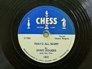 Vintage Blues 78, Jimmy Rogers, That’s All Right/Ludella, Chess 1950