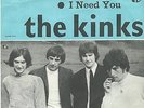 THE KINKS ‘WONDER WHERE MY BABY IS TONIGHT’ NORWAY PS 45 RPM VINYL
