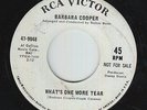 Northern Soul 45 - Barbara Cooper - What's One More Tear - RCA Victor - mp3