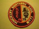 ORIGINAL NORTHERN SOUL PATCH-HINCKLEY NORTHERN SOUL CLUB 1978-EX CONDITION