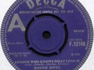 RONNIE JONES   ANYONE WHO KNOWS WHAT LOVE IS   1965 UK 