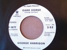 George Harrison 'Dark Horse' 1974 Promo Apple White Label 7 Inch Single, Beatles
