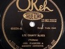 HEAR pre war country 78 GEO WALBURN EMMETT HETHCOX Lee Country Blues OKEH 45024