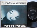 PATTI PAGE So Many Memories orig.MERCURY MG 25210 10