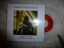 Rare Vinyl 45T promo Johnny hallyday rester vivant / au café de l'avenir