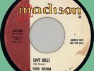 EDDIE DELMAR (w/ group) Love Bells / Blanche 45rpm Madison 1961