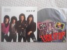 KISS / LICK IT UP JAPAN LP / COLOR PHOTO CARD, GENE SIMMONS, ACE FREHLEY, NM