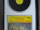 Vintage Walt Disney Its A Small World 3925 Fabuously Framed Record 01111