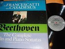 COLUMBIA 2 EYE: FRANCESCATTI, GRAFFMAN: BEETHOVEN VIOLIN & PIANO SONATAS 4 LPs