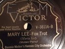 HOT KC JAZZ BENNIE MOTEN ORCH Vi 38144 Mary Lee/Sweetheart of Yesterday E