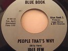 IDLE FEW   PEOPLE THAT'S WHY ** US BLUE BOOK 45